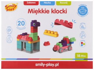 Klocki miękkie 20el 20,5x6x27,5 SMILY PLAY SP84944