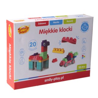 Klocki miękkie 20el 20,5x6x27,5 SMILY PLAY SP84944