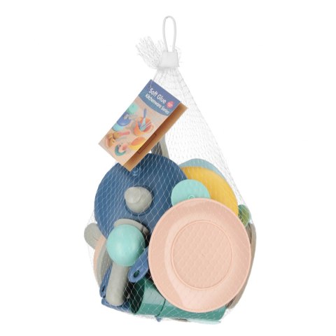 Naczynia kuchenne miękkie 21x21x13 mix siatka SMILY PLAY 85071 AN