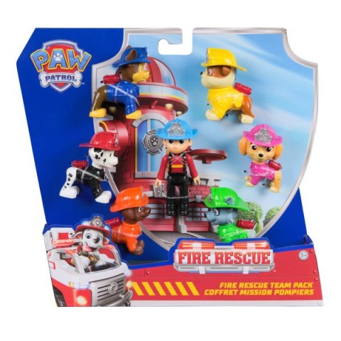 PAW Patrol Fire Rescue Team z 7 kolekcjonerskimi figurkami 6072961 WB6