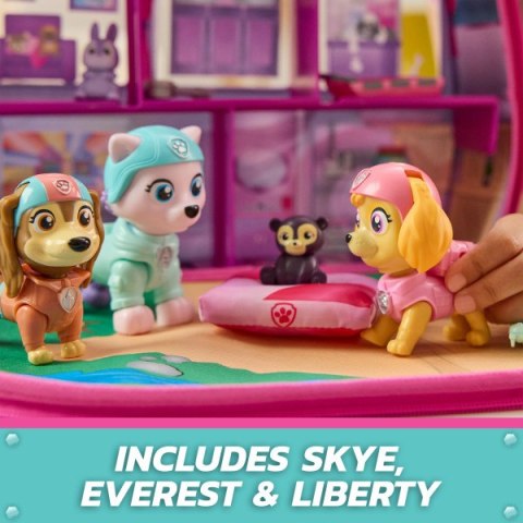 PAW Patrol Skye s Rescue Set z figurkami Skye, Everest & Liberty Bobble Head i kamperem RV WB3