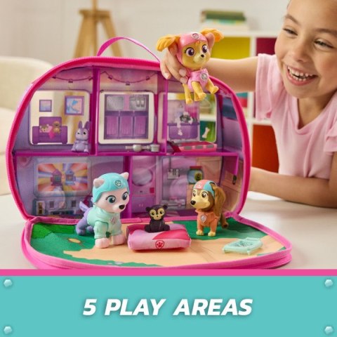 PAW Patrol Skye s Rescue Set z figurkami Skye, Everest & Liberty Bobble Head i kamperem RV WB3