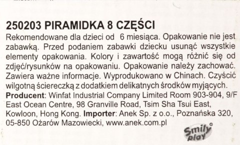 Piramidka sensoryczna kołysząca się 21x13x15 SMILY PLAY 250112 AN