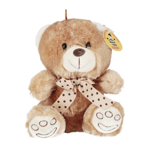 Pluszak Miś 20cm z kokardą w grochy DEEF 04271 DE