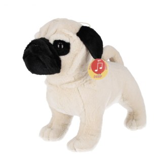 Pluszak Pies Buldog z głosem 30cm duży DEEF 04290 DE