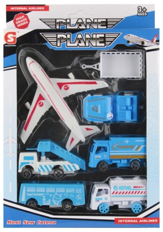 Pojazd mix 7szt 28x19x5 Lotnisko ANEK 85040 AN