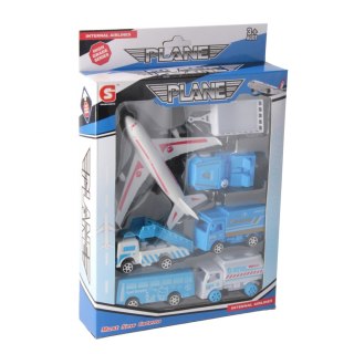 Pojazd mix 7szt 28x19x5 Lotnisko ANEK 85040 AN