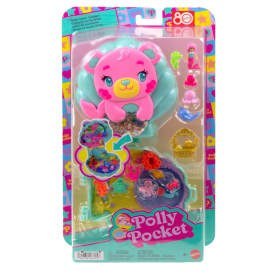 Polly Pocket Syrenkomiś Błyszcząca wyspa Zestaw kompaktowy JCB16 WB4