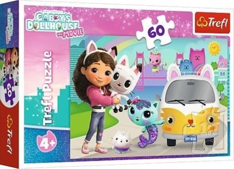 Puzzle 60el Gabby i kocie przygody TREFL 17415 TR