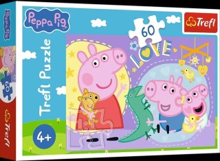 Puzzle 60el Szczęśliwa Świnka Peppa TREFL 17414 TR