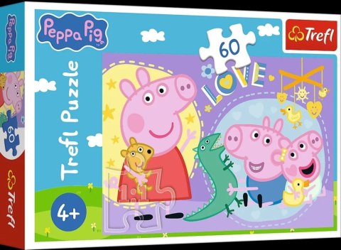 Puzzle 60el Szczęśliwa Świnka Peppa TREFL 17414 TR