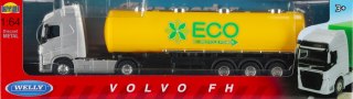 Auto ciężarowe metalowe cysterna Volvo 30x9x6 Welly 58017
