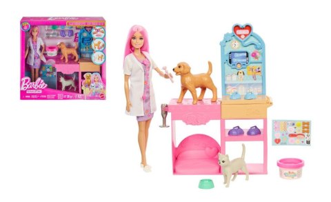 Barbie U weterynarza gips dla zwierzaczków Lalka i akcesoria JFX93