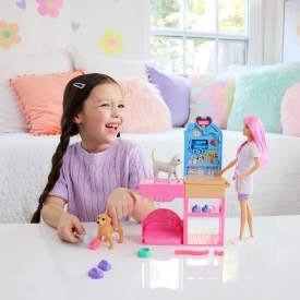 Barbie U weterynarza gips dla zwierzaczków Lalka i akcesoria JFX93
