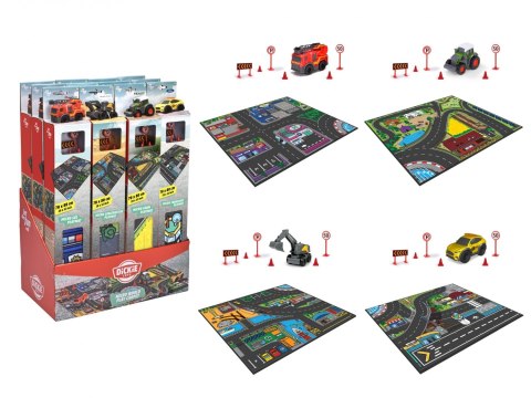 CITY Dywan z pojazdem, 4 rodzaje