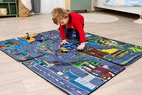 CITY Dywan z pojazdem, 4 rodzaje