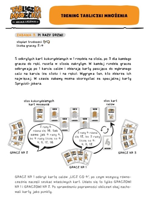 Nasza Księgarnia gra Tabliczka mnożenia. Nauka liczenia
