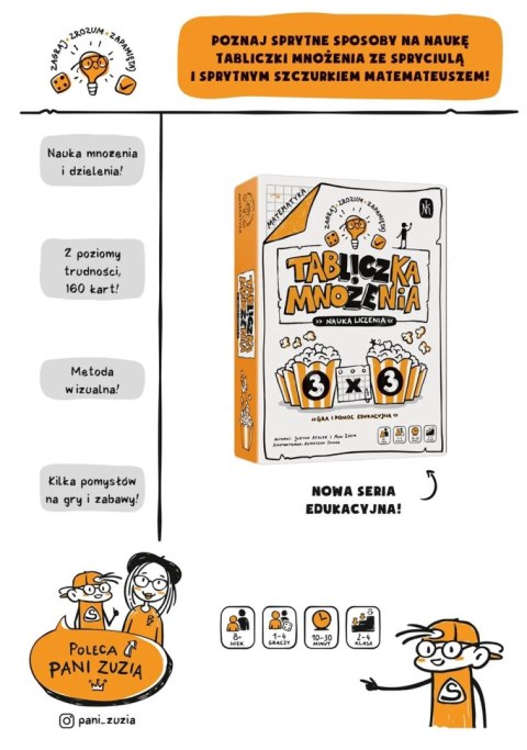 Nasza Księgarnia gra Tabliczka mnożenia. Nauka liczenia