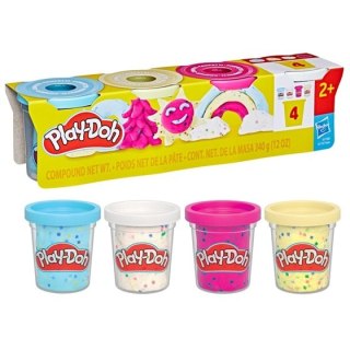 PLAY-DOH 4Pak Confetti, zabawka kreatywna G1736 WB4