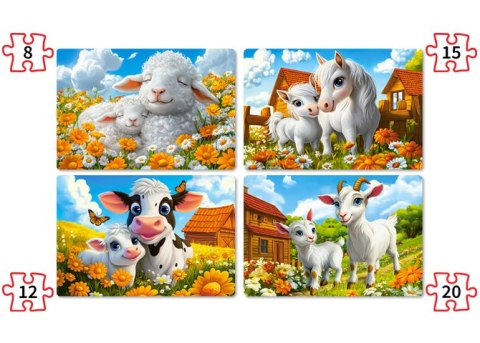 Puzzle 4w1 Loving Animals CASTORLAND B-041060