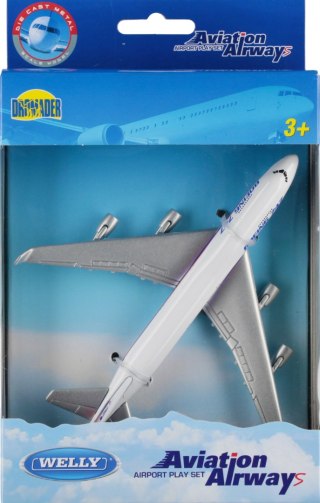 Samolot metalowy Boeing 747 17x13x5 Welly DROMADER 02920 WEL