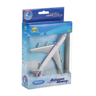 Samolot metalowy Boeing 747 17x13x5 Welly DROMADER 02920 WEL