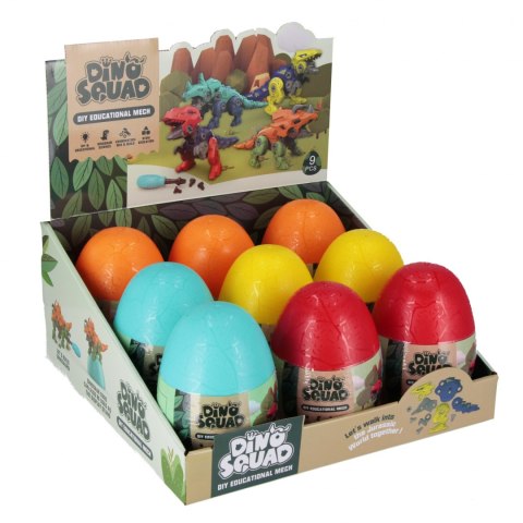 Dinozaur do skręcania w jajku mix wzorów MEGA CREATIVE 573923