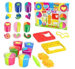 Duży Zestaw Kreatywny Ciastolina Plastelina Masa Plastyczna Foremki Wzory