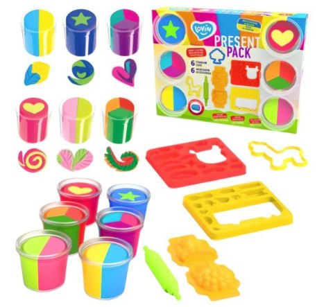 Duży Zestaw Kreatywny Ciastolina Plastelina Masa Plastyczna Foremki Wzory