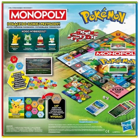 HASBRO GAME Monopoly Pokemon, gra G0716