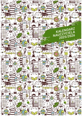 KALENDARZ NAUCZY B6T PCV BEZBARWNY WN 089B KOTY