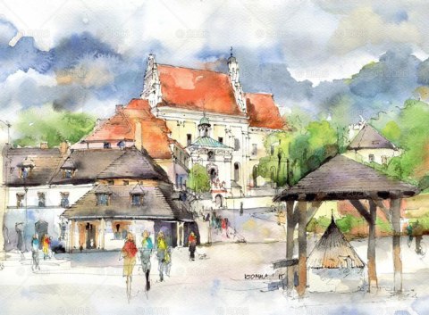 Kalendarz 13 planszowy 1/3A3 notatnikowy Akwarele z Polski LUCRUM WN04