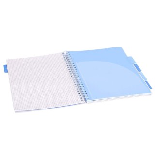 Kołozeszyt A4/100k kratka oprawa PP 80g Unicorn czarny STRIGO PADS018