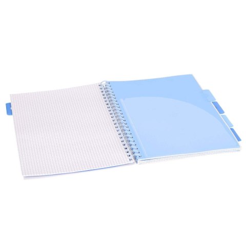 Kołozeszyt A4/100k kratka oprawa PP 80g Unicorn czarny STRIGO PADS018