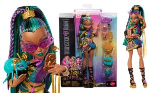 Monster High Nefera de Nile Lalka podstawowa, królewska mumia w sukience skarabeusz Lavish JDR48 WB4