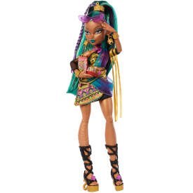 Monster High Nefera de Nile Lalka podstawowa, królewska mumia w sukience skarabeusz Lavish JDR48 WB4