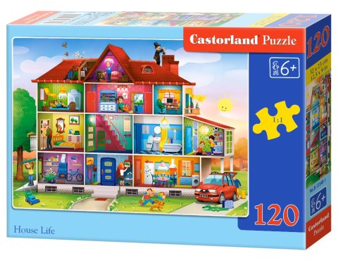 Puzzle 120 elementów House Life CASTORLAND B-13548