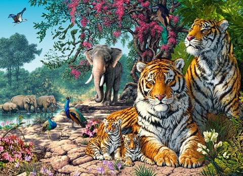 Puzzle 300 elementów Tiger Sanctuary CASTORLAND B-030484