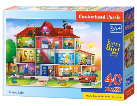 Puzzle 40 Maxi podłogowe House Life CASTORLAND B-040346