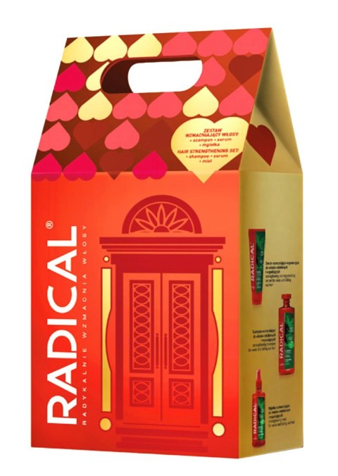 RADICAL Zestaw prezentowy Wzmacniający (Szampon 400ml + Serum do włosów 100ml + Mgiełka do włosów 200ml)