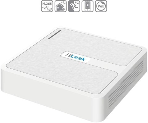Rejestrator IP Hilook by Hikvision 8 kanałów 4MP NVR-8CH-H/8P biały