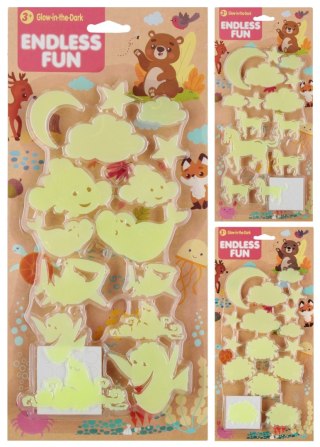 Dekoracja ścienna fluorescencyjna mix MEGA CREATIVE 573922