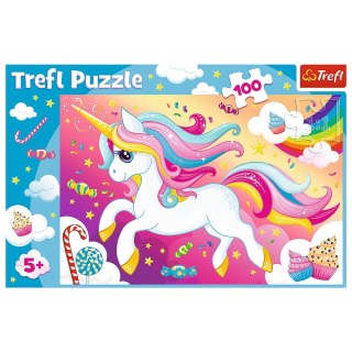 Puzzle 100 elementów Piękny Jednorożec TREFL 16386
