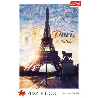 Puzzle 1000 elementów Paryż o świecie TREFL 10394