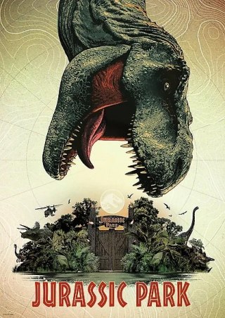 Puzzle 1000 elementów Premium Park Jurajski mix TREFL 10883 TR