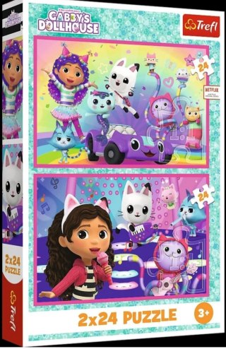 Puzzle 2x24el Zabawy z Gabby TREFL 34433 TR