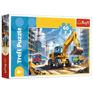 Puzzle 60el Traktor koparko-ładowarka TREFL 17406 TR