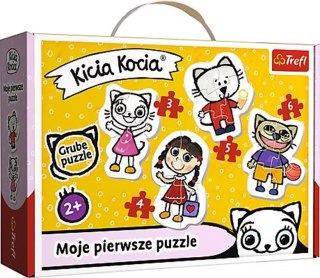 Puzzle Baby Classic 3,4,5,6 elementów Kici Kocia TREFL 36088 TREF