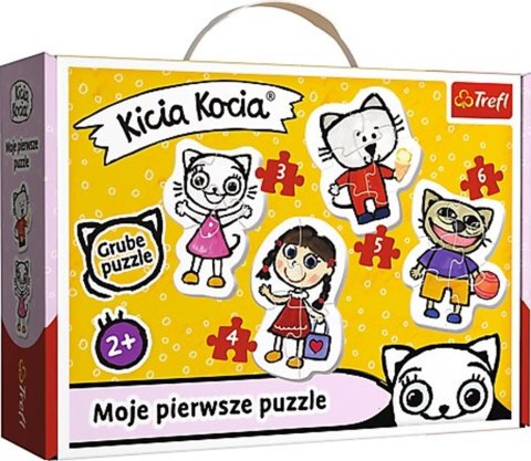 Puzzle Baby Classic 3,4,5,6 elementów Kici Kocia TREFL 36088 TREF