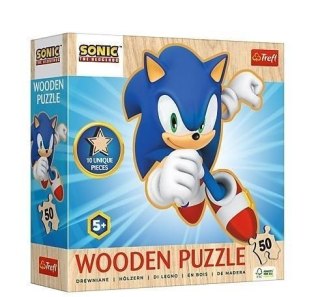 Puzzle drewniane 50 elementów Radosny Sonic TREFL 20284 TR